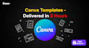 design canva templates and social media kits with two hour delivery