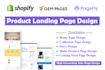design shopify product landing page using pagefly
