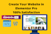 recreate, redesign wordpress website with elementor