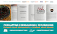 provide professional book formatting and layout design for print and ebook