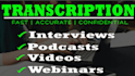transcribe audio and video transcription