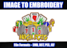do embroidery digitizing, convert to dst, pes, emb jef 1hr
