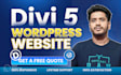 design responsive wordpress website using divi theme, divi builder