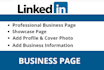 create and set up linkedin business page