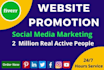 promote your website on social media