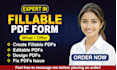 create a fillable PDF form or convert your document into a fillable PDF