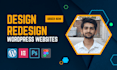 create wordpress website design, custom wordpress, acf and elementor