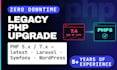 upgrade legacy php wordpress laravel symfony to latest