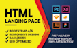 create a responsive html landing page within 24 hours