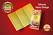 create a modern take out food menu design