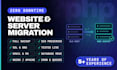 migrate wordpress website, php app, emails to new server