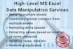 do high level data manipulation in ms excel