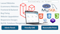 develop, fix bugs and upgrade laravel websites