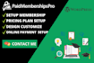 build wordpress membership website or setup paid membership pro in your website