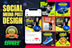 design social media post for facebook ads and instagram ads