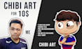 make you an awesome anime chibi design of you