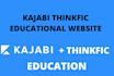 create thinkfic, online course and educational website