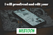 meticulously proofread your webtoon chapter