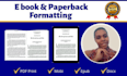 do KDP book formatting for kindle and paperback