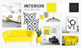 do interior design mood board with ideas and shopping list