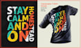 do typography custom tshirt graphics for pod and streetwear
