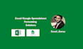 data formatting and cleaning, excel data cleaning