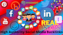 create 300 high authority social media SEO backlinks to high rank video, url