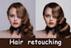 retouch hair and hairdo