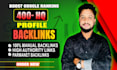 do 400 high quality profile backlinks for manaul dofollow links