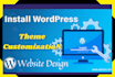 install wordpress theme customization responsive wordpress website design