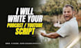 write your podcast script, youtube script, or social content
