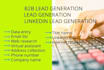 do targeted b2b lead generation, email list and web research