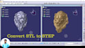 convert stl, obj to stp, step or igs file