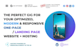 design a professional modern one page website in wordpress