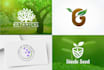 logo design for agriculture, farm, environmental, floral