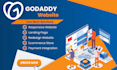 design professional godaddy website with godaddy builder