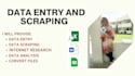 do excel data scraping, formatting and analysis for you