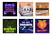 design professional modern illustrated cartoon podcast cover art