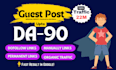 build 100 high da guest post backlinks off page white hat SEO link building