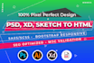 be your front end web developer, HTML CSS bootstrap 5