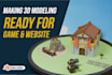 create 3d low poly assets for game and website