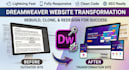 edit remake redesign your website with dreamweaver into completely change look