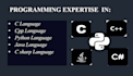 be your c, cpp, python csharp, oop, and java tasks coder and programmer
