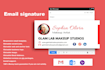 design clickable HTML email signature for gmail and outlook