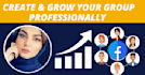 create and manage a facebook group or page