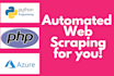 create web scraper data crawler script in PHP and python
