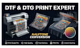 create dtf dtg halftone print ready t shirt design with color separation