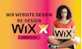 design wix website and redesign a business wix website