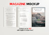 make magazine mockup using your image