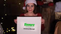 write a christmas custom message with a pretty woman